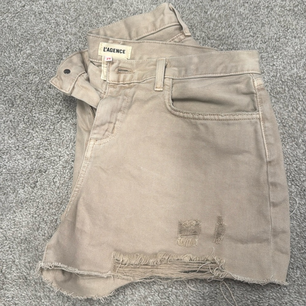 L’AGENCE High-Rise Cutoff Shorts - Size 29